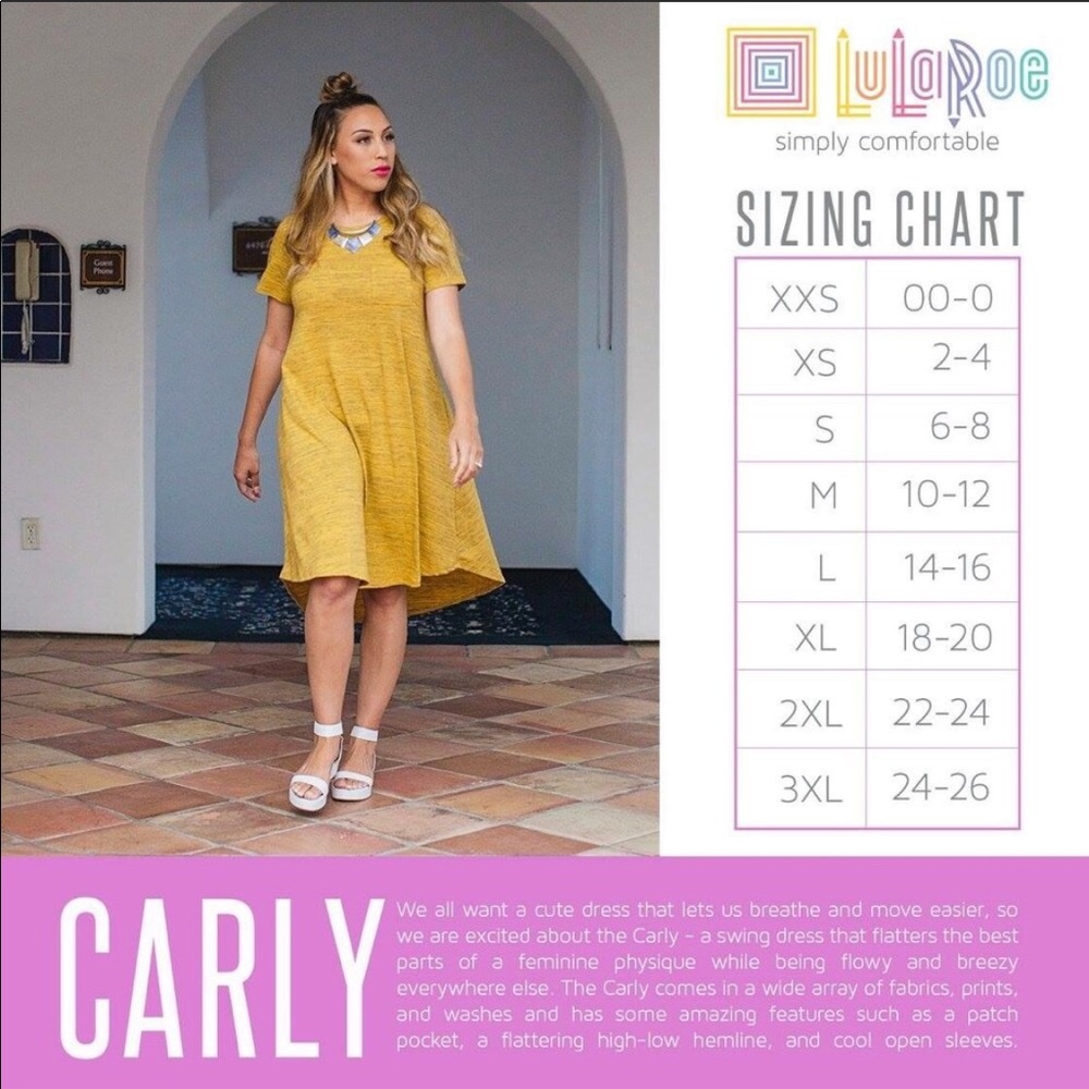 RARE LuLaRoe Solid Black Textured Carly Dress - Picture 5 of 6